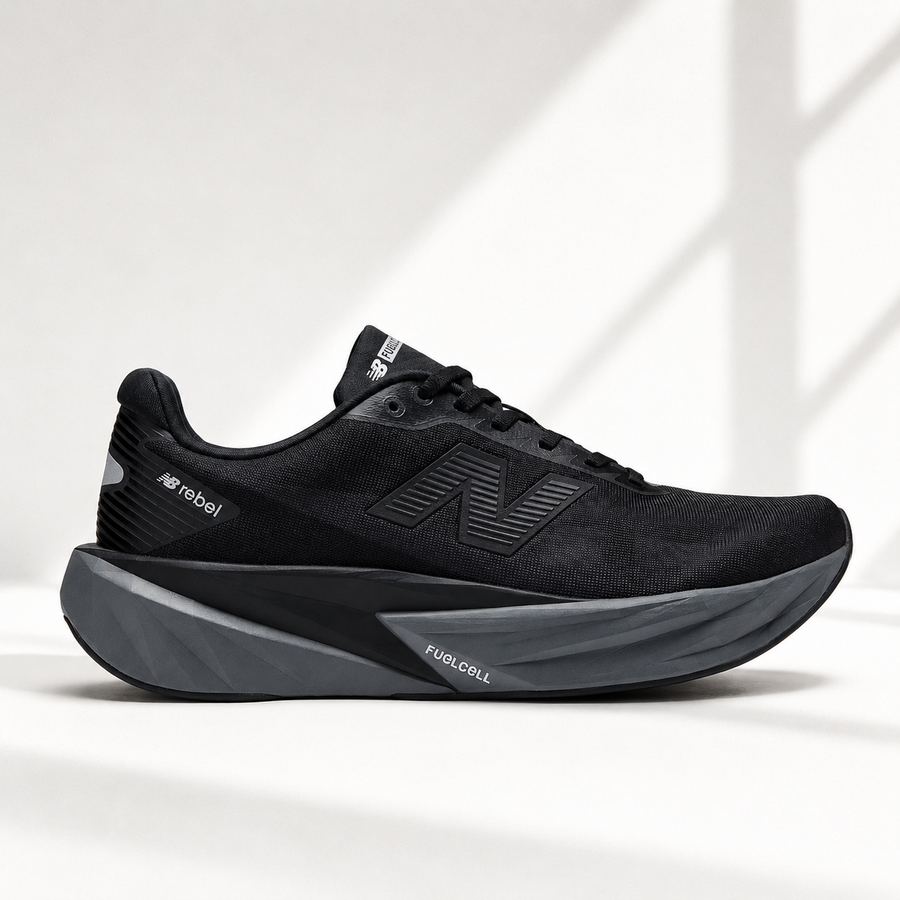 New Balance FuelCell Rebel v5 - Black Metallic — front