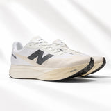 New Balance FuelCell SC Elite v5 Linen White Gold Metallic side profile
