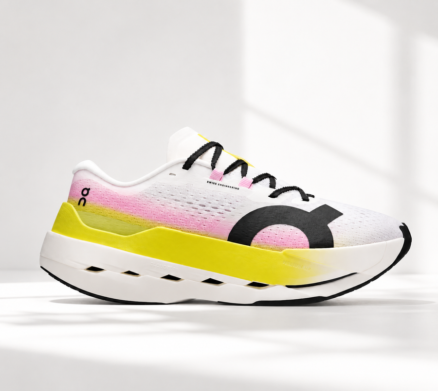 ON Cloudboom Max - Lime | Raspberry — front